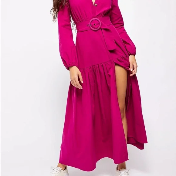 Free People Myrtle Magenta Kendra Dress - Size XS NWT - Picture 7 of 11
